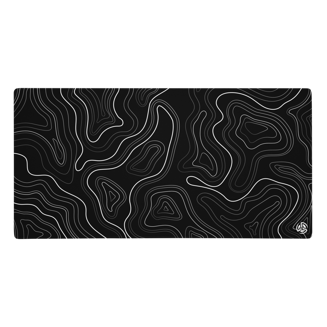 Black Topographic Mousepad
