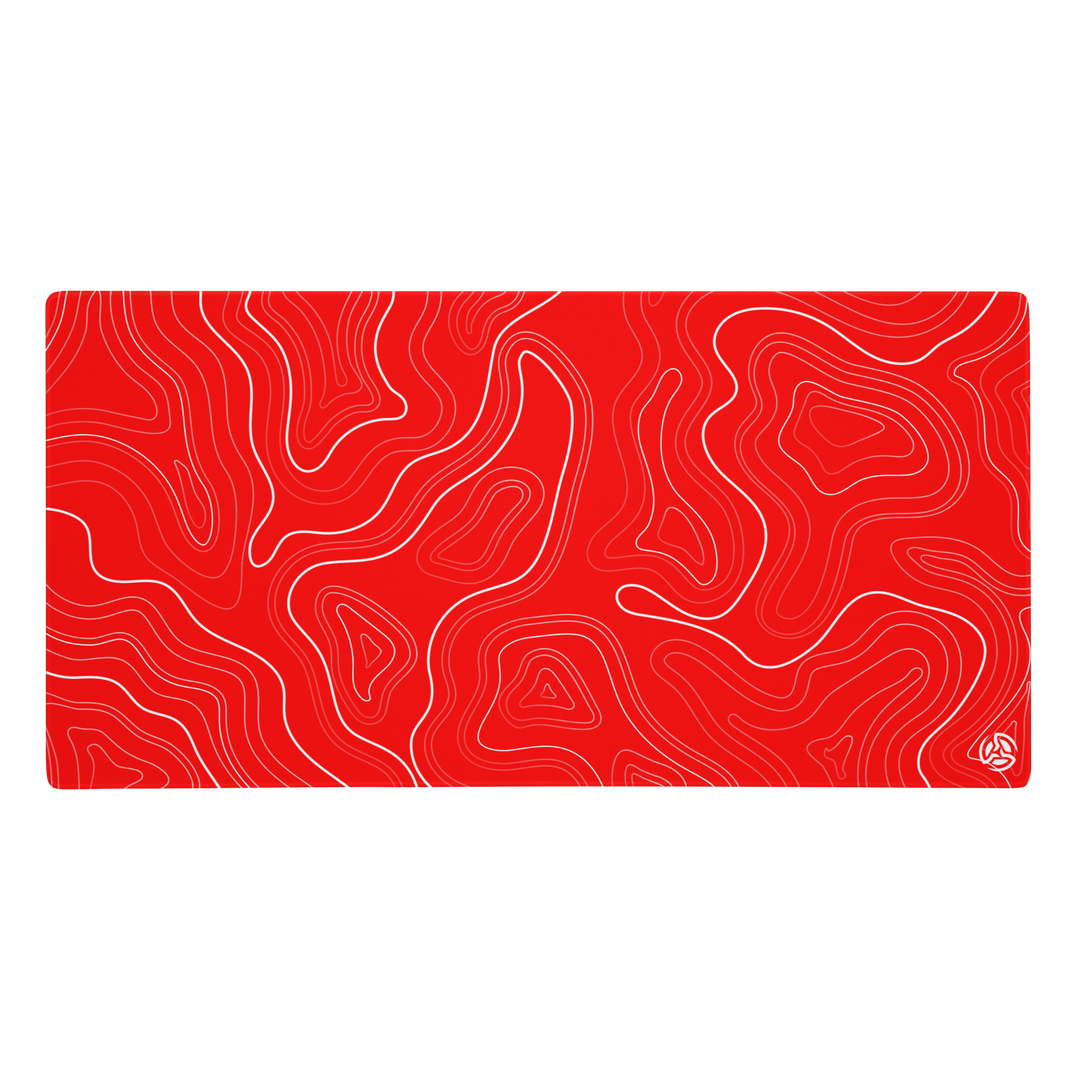Red Topographic Mousepad