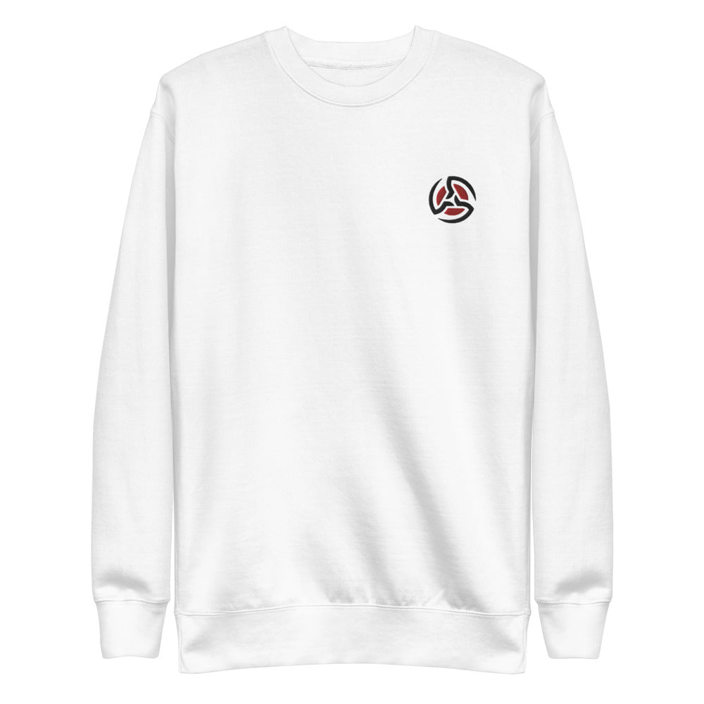 CLASSIC EMBROIDERED STAY OVERCLOCKED PULLOVER "WHITE"