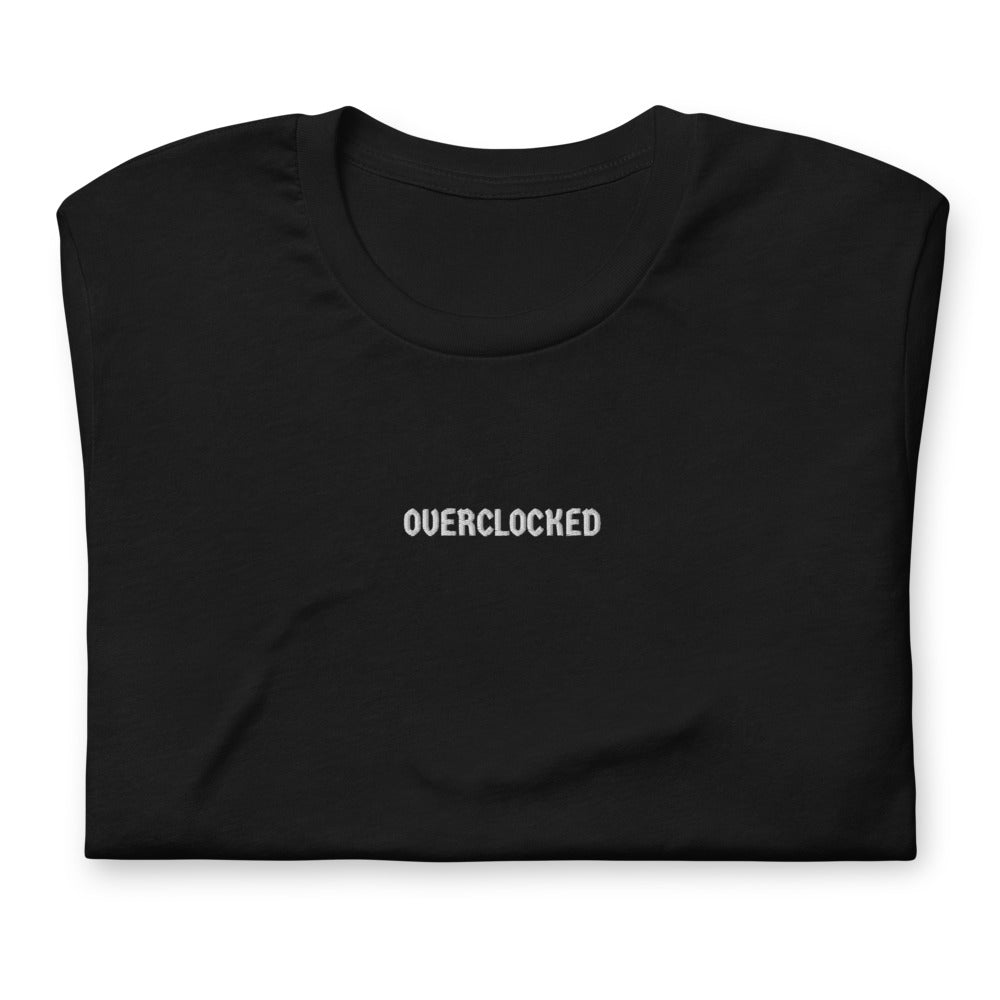 Embroidered Overclocked T-Shirt "Black"